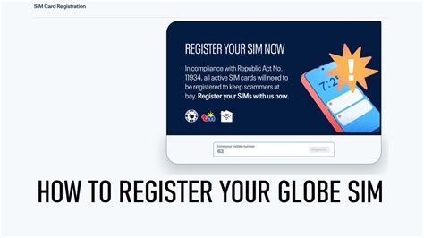 How to Register GLOBE SIM (Simplified step by step procedure).